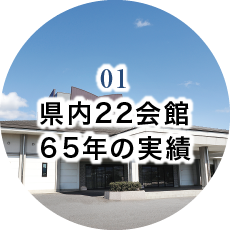 01 県内22会館 60年の実績